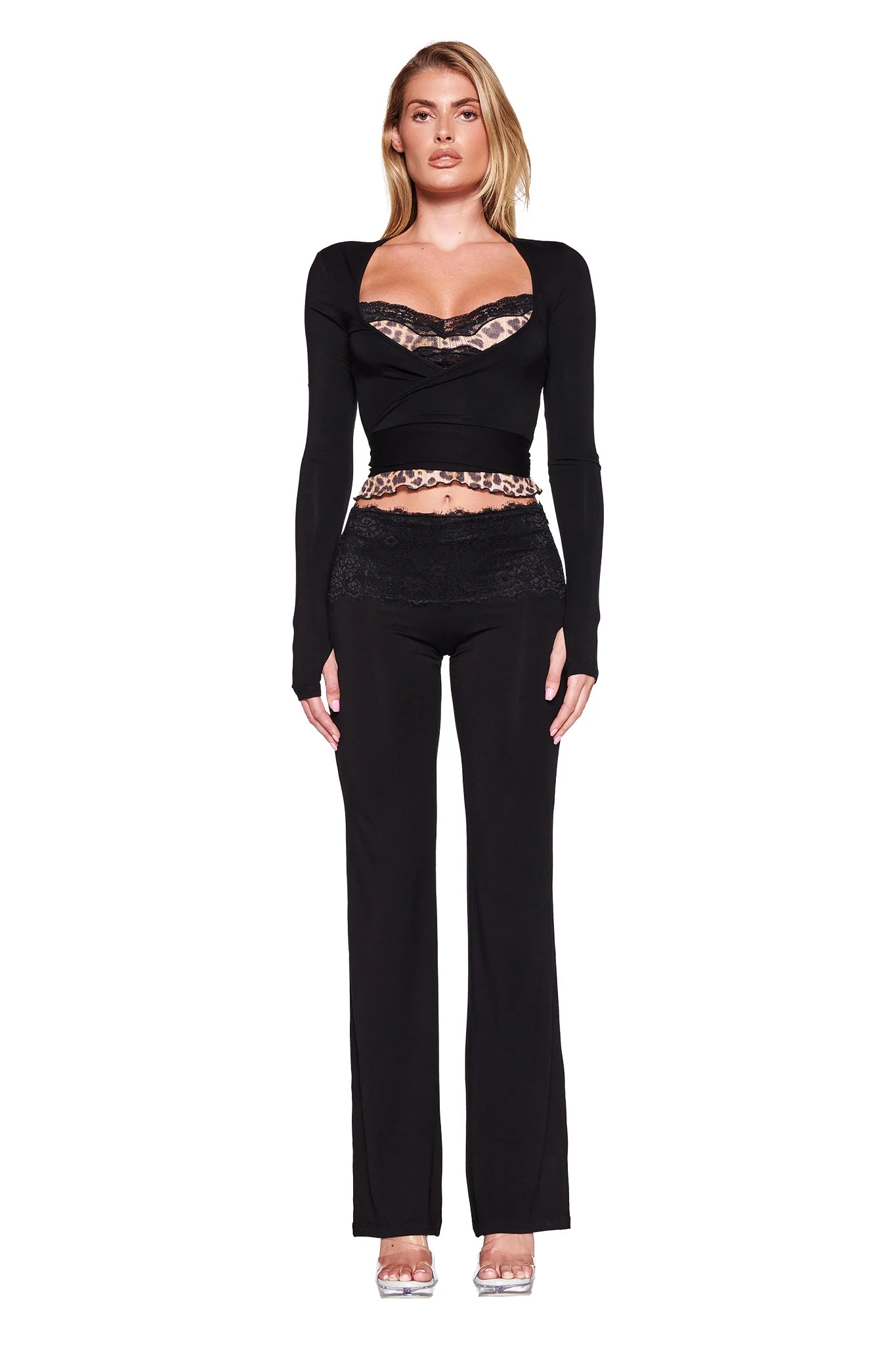 CASSIA TOP - NEUTRAL : LEOPARD - Image 7