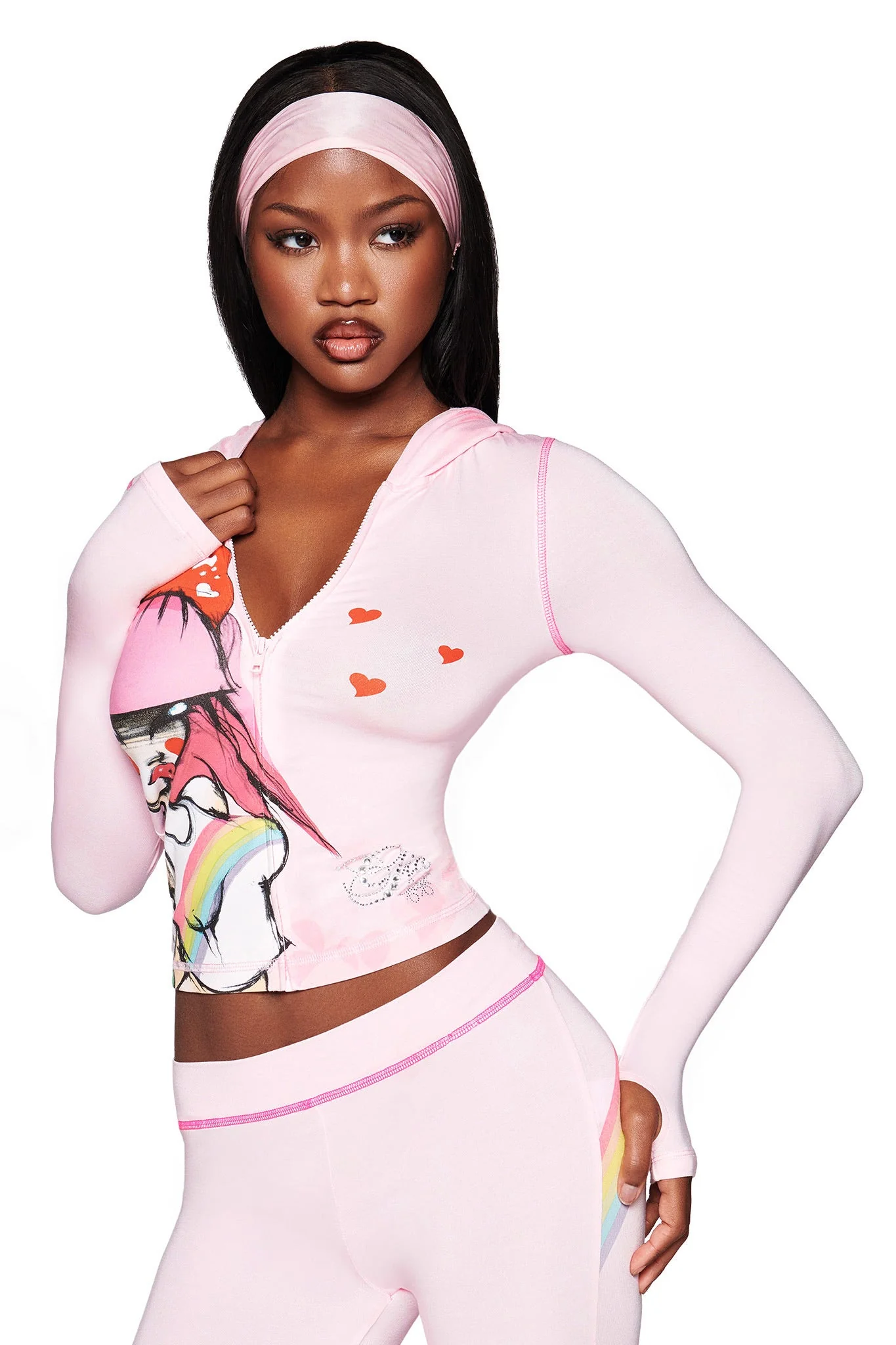 FAFI BLARE HOODIE - BABY PINK