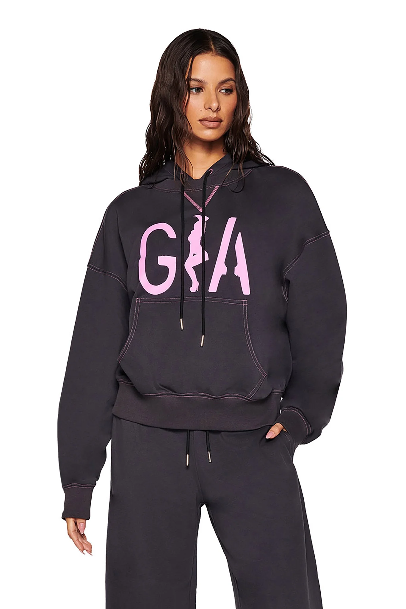 SPENCER HOODIE - GREY : CHARCOAL GREY