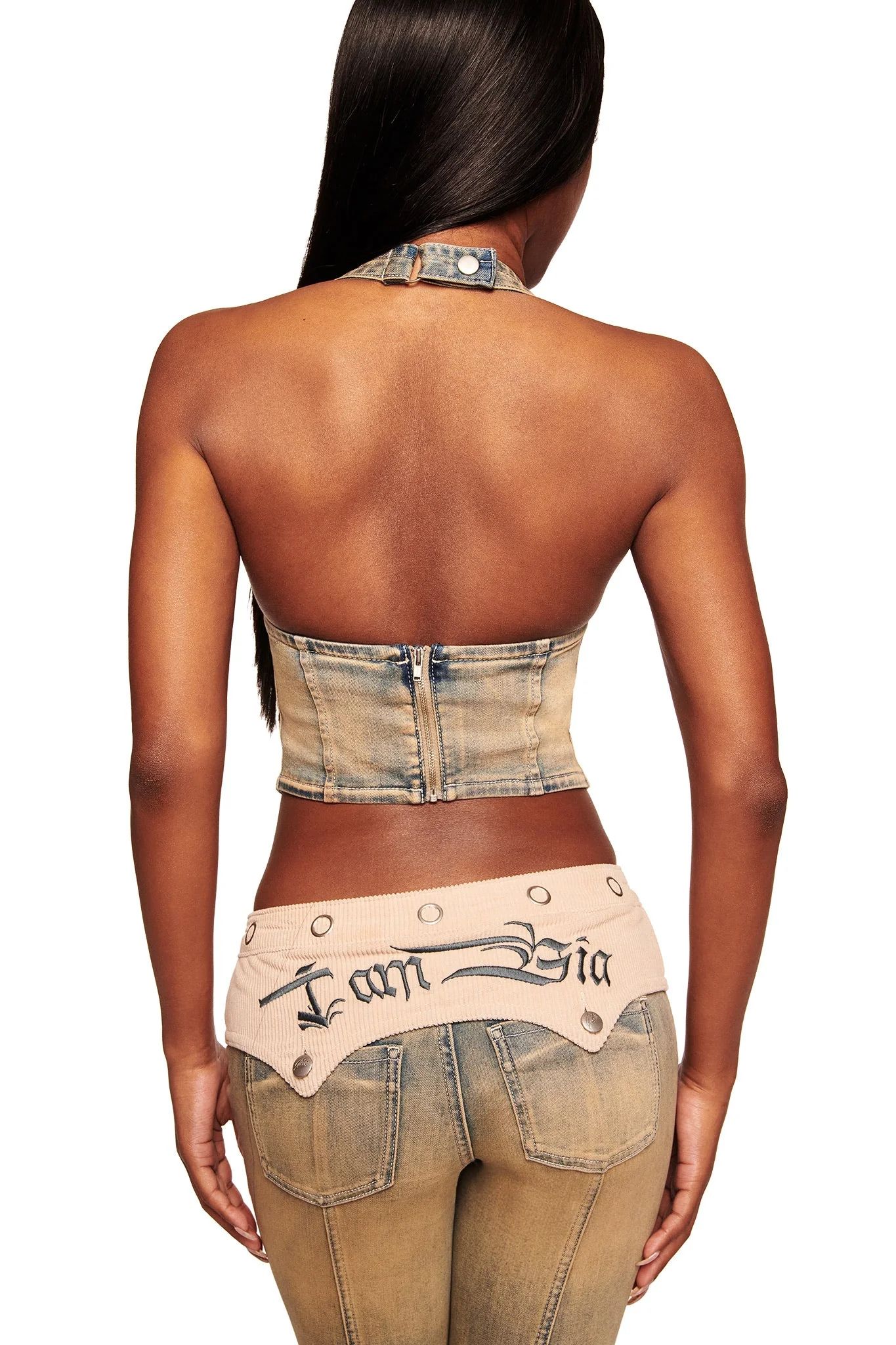 TOMMIE CORSET - ANTIQUE DENIM - Image 2